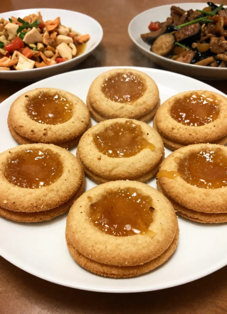 Coconut Jam Cookies