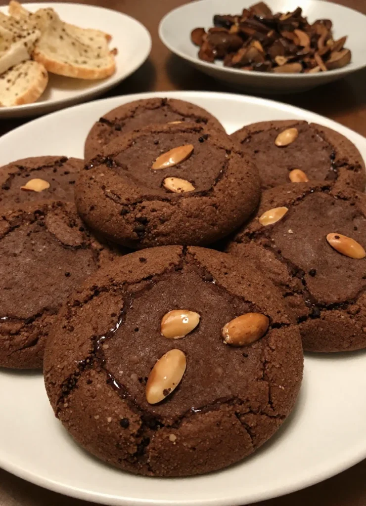 Double Chocolate Almond Cookies