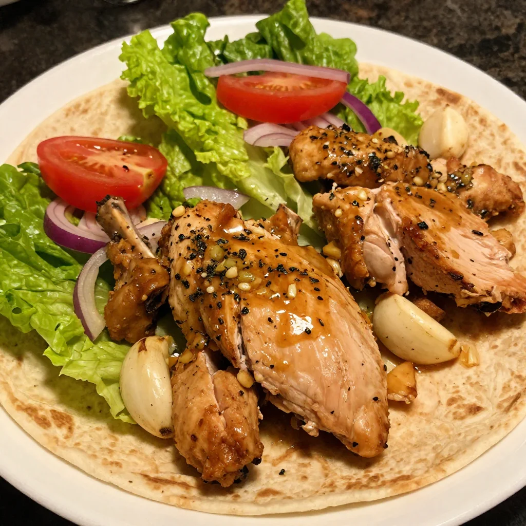 Garlic Chicken Wraps