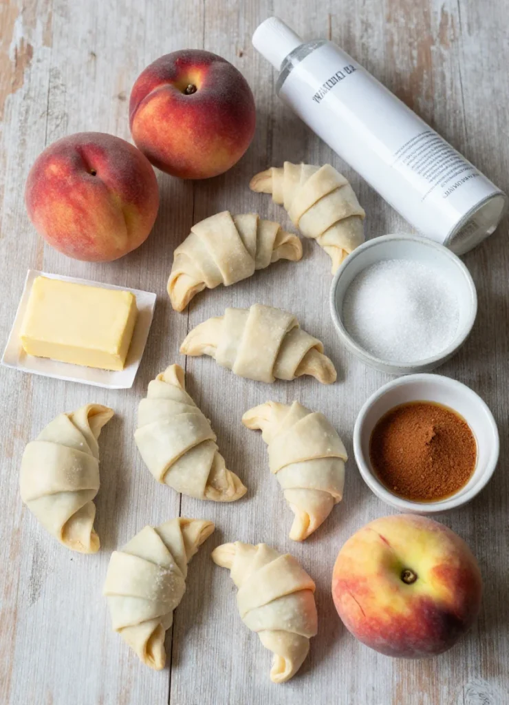 Peach Crescent Dumplings