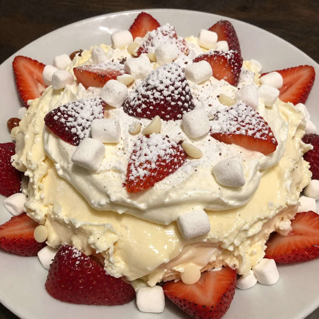Red White Cheesecake Salad