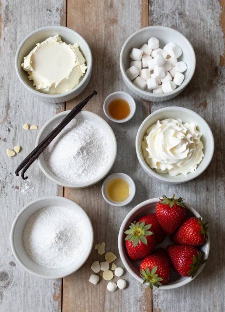 Red White Cheesecake Salad