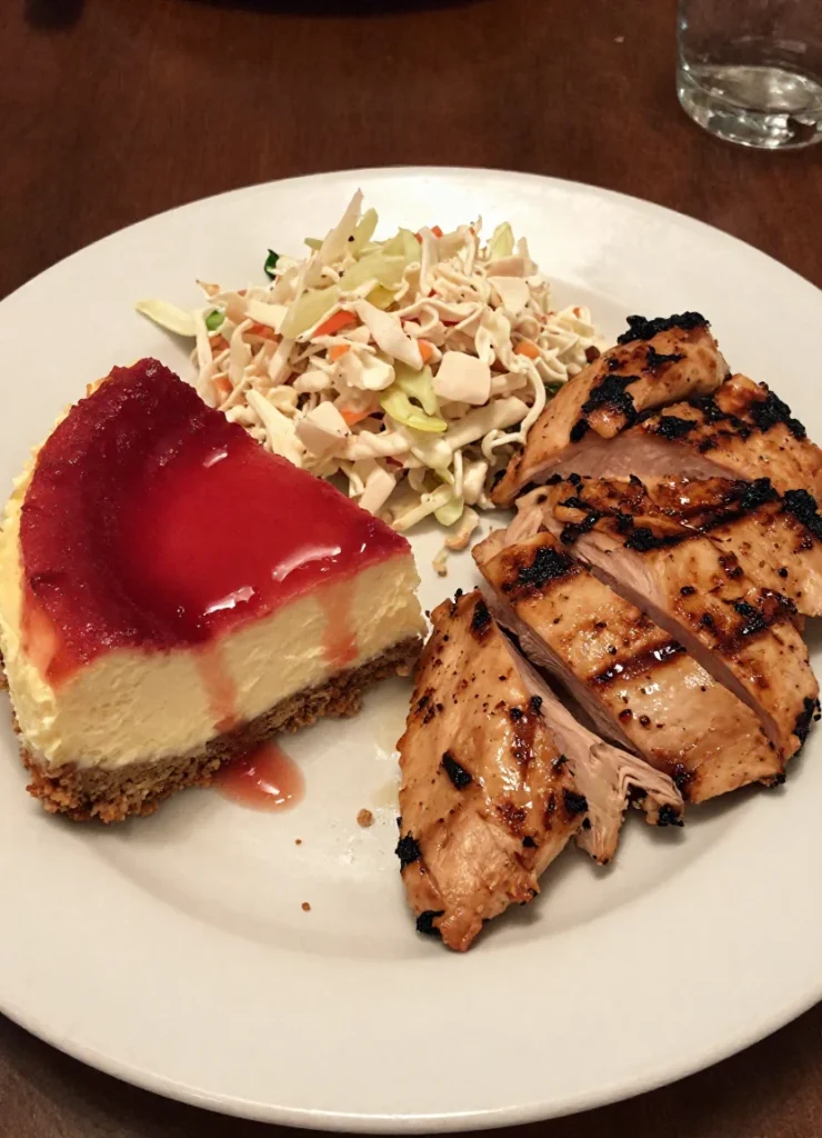 Red White Cheesecake Salad