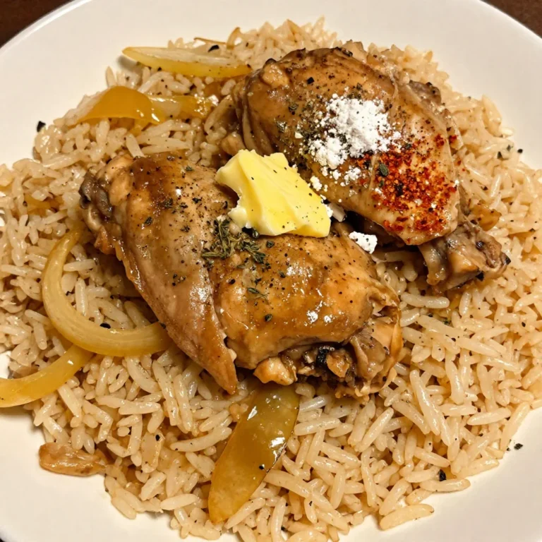 Smothered Chicken Rice